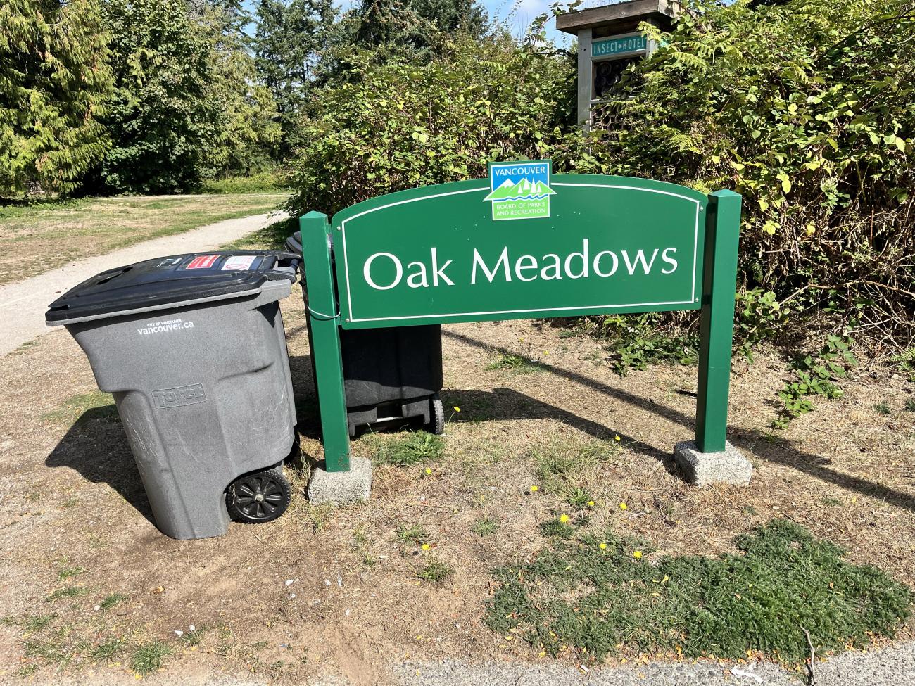 Welcome to your park, and leave your garbage here