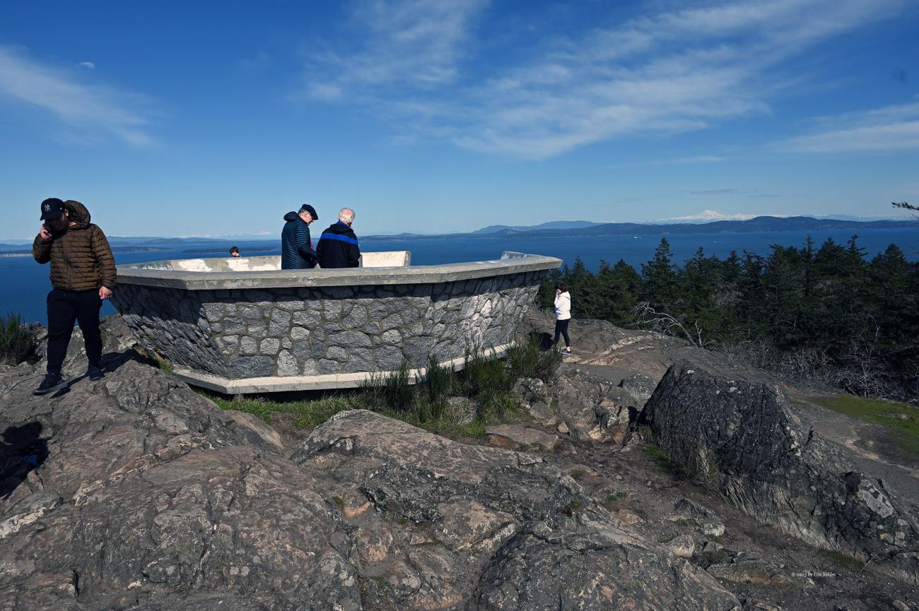 The viewing platform on the summit
