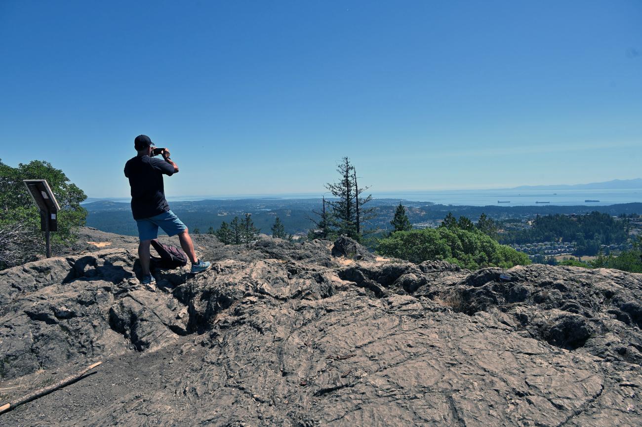 Jim on the Summit of Mt Finlayson