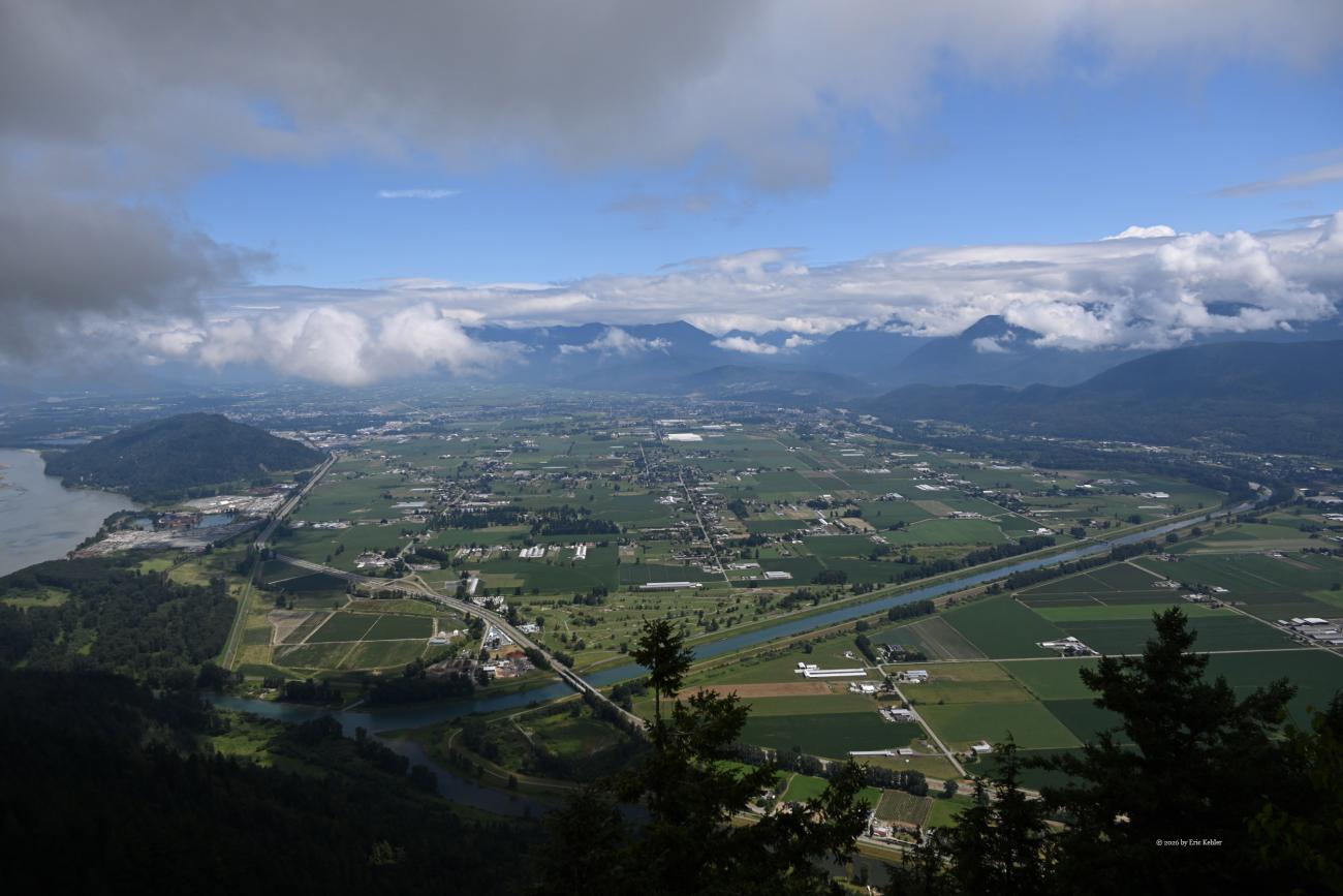 A view of Chilliwack from Sumas Peak