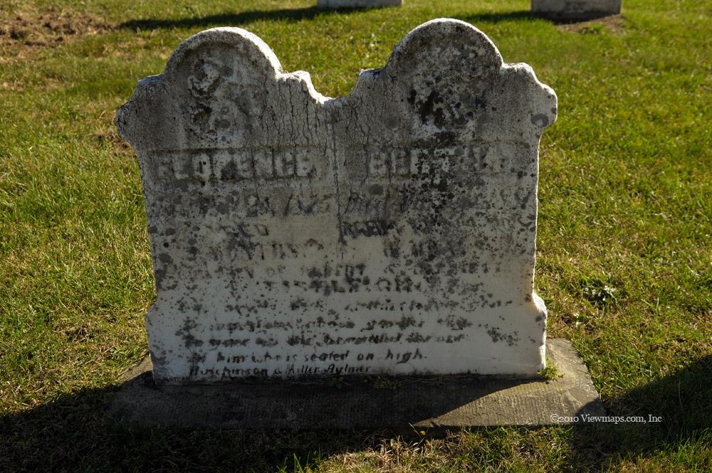An interesting grave stone in the Sparta Cemetary
