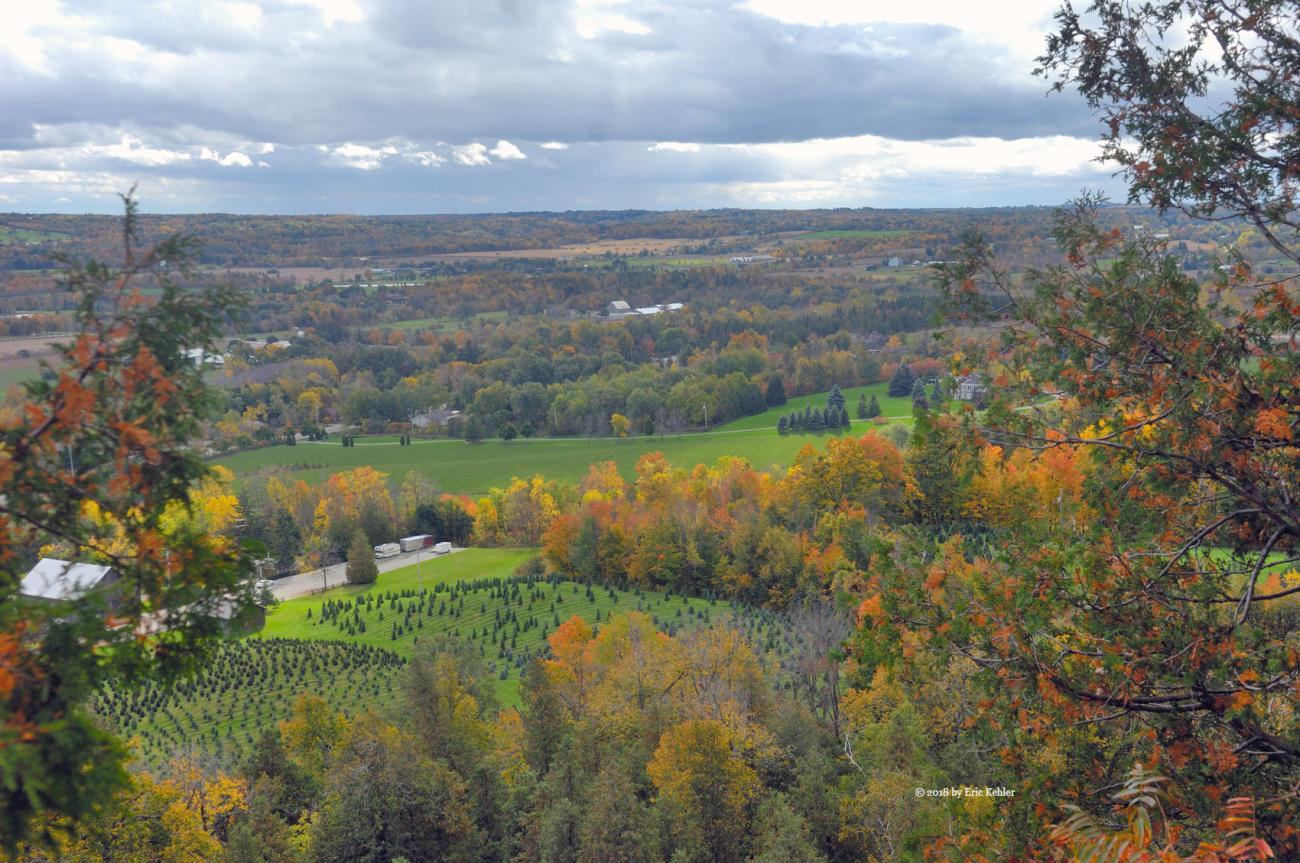 Looking south from the escarpment near Rattlesnake  Point