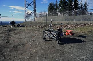 The spot where I set up my station for the activity
