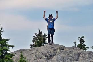 Ben on the summit of Hollyburn Mountain