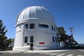 The old Observatory dome on the summit