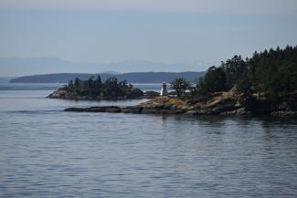 Perhaps my favourite scene on the ferry. This is the Prevost Island Lighthouse