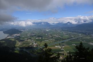 A view of Chilliwack from Sumas Peak