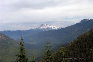 Looking north-west along the middle section of the Mamquam river at Mt Garibaldi