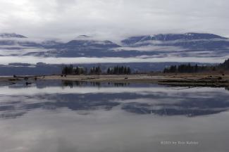 Looking west across the mouth of the Big Silver River 