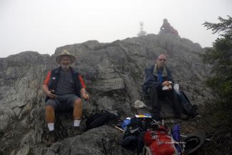 Ralph and Jim resting at the summit