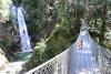 Crossing the suspension bridge
